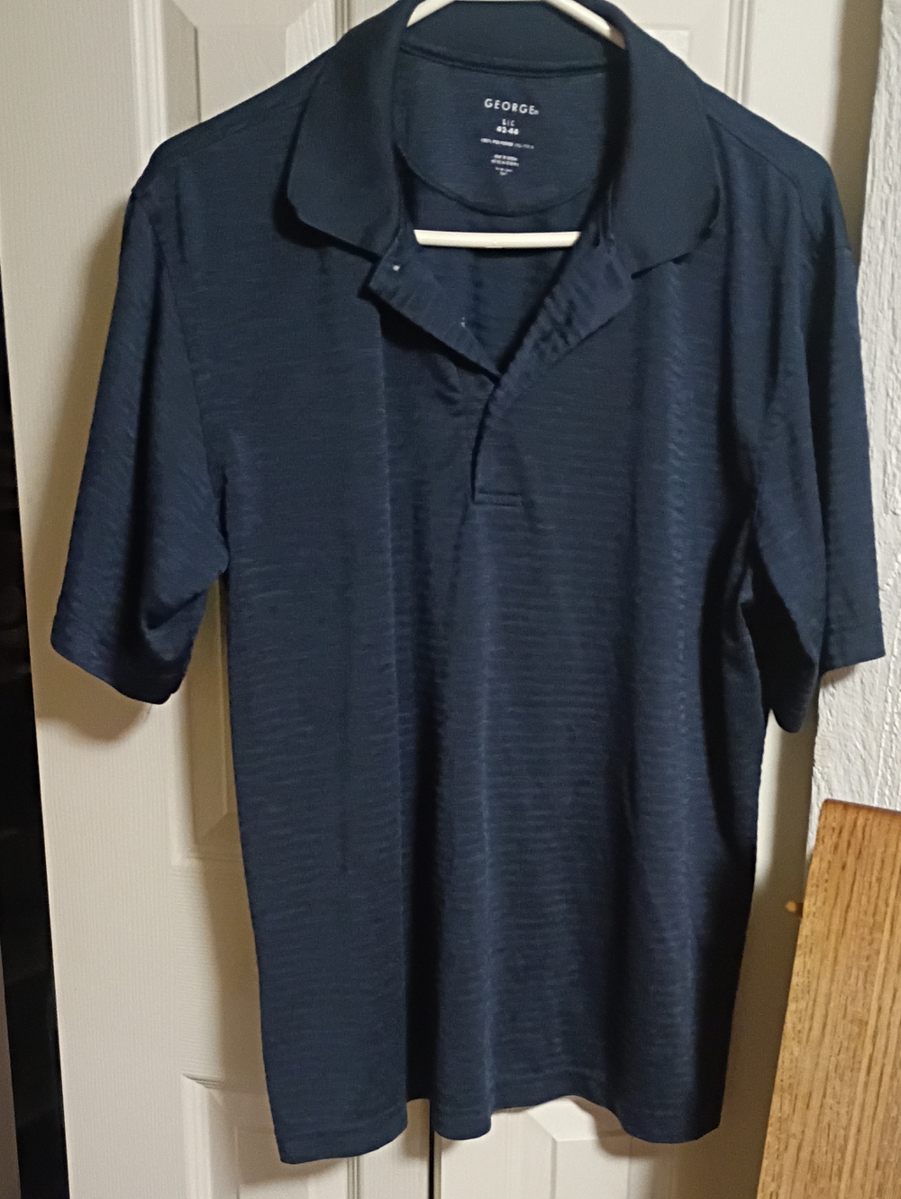 George Men's Dark Navy Short-Sleeve Polo